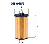 Filtro de aceite Cartucho filtrante OE 648/9 FILTRON para VAUXHALL OPEL
