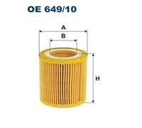Filtro de aceite Cartucho filtrante OE 649/10 FILTRON para BMW 5 1 5 Touring X1