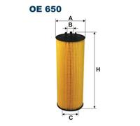 Filtro de aceite Cartucho filtrante OE 650 FILTRON para AUDI VW SKODA