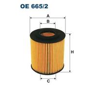 Filtro de aceite Cartucho filtrante OE 665/2 FILTRON para MAZDA 6 Hatchback 3