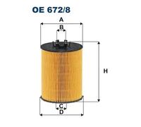 Filtro de aceite FILTRON OE 672/8