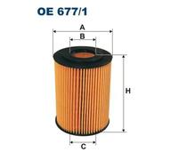 Filtro de aceite Cartucho filtrante OE 677/1 FILTRON para MERCEDES-BENZ JEEP