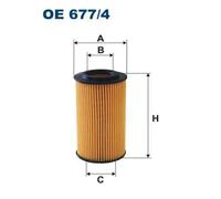 Filtro de aceite Cartucho filtrante OE 677/4 FILTRON para MERCEDES-BENZ JEEP