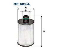 Filtro de aceite Cartucho filtrante OE 682/4 FILTRON para CHEVROLET OPEL