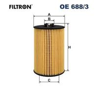 Filtro de aceite Cartucho filtrante OE 688/3 FILTRON para VW SEAT AUDI SKODA MAN