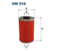 Filtro de aceite Cartucho filtrante OM 516 FILTRON para MERCEDES-BENZ LP LK/LN2