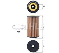 Knecht Filtro de aceite OX 1058D para Opel Mokka, Insignia, Astra, Zafira, Meriva y Chevrolet Trax