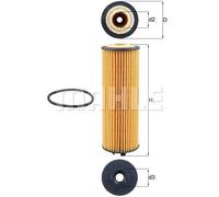 Filtro de aceite Cartucho filtrante OX 1155D KNECHT para CHEVROLET OPEL