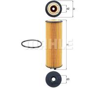 Filtro de aceite Cartucho filtrante OX 1155D KNECHT para CHEVROLET OPEL