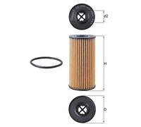 Filtro de aceite KNECHT OX1308D