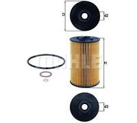 Filtro de aceite Cartucho filtrante OX 150D KNECHT para MERCEDES-BENZ MAN IVECO
