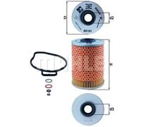 KNECHT FILTER Filtro de aceite para BMW: SÃ©rie 3 (Ref: OX 151D)