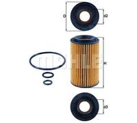 Filtro de aceite Cartucho filtrante OX 153/7D2 KNECHT para LAND ROVER JEEP DODGE