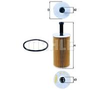 KNECHT FILTER Filtro de aceite para PEUGEOT: 106, 307, Partner, Ranch, 206, 306 & CITROËN: Berlingo, C5, C3 Pluriel, C3, Xsara (Ref: OX 193D)