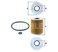 Mahle Filter OX203D Filtro De Aceite
