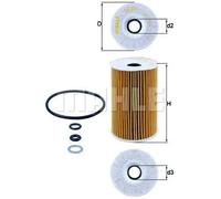 Filtro de aceite Cartucho filtrante OX 351D MAHLE para HYUNDAI KIA