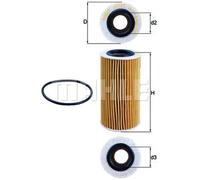 Mahle Filter OX370D Filtro De Aceite