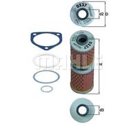 Filtro de aceite Cartucho filtrante OX 37D MAHLE para BMW R 80 R 65 R 60 R 75