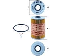 Filtro de aceite Cartucho filtrante OX 41D KNECHT para BMW ALPINA