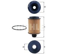 Mahle Filter OX559D Filtro De Aceite