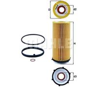 Filtro de aceite Cartucho filtrante OX 560D KNECHT para BMW X5 X6 7 5 Touring 3