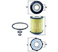 Mahle Siervo filtro ox982d öllfilter