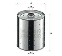 Filtro de aceite Cartucho filtrante PF 1155 MANN-FILTER para MERCEDES-BENZ