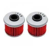 Filtro de aceite Compatible con CRF250X CRF 250X CRF250 X CRF 250 X 2004 2005 2005 2006 2007 2008 2009 TRX450R TRX 450R 2004 2005 Modelos se adapta a bicicletas y ATV de tierra seleccionados(2 PIECES)