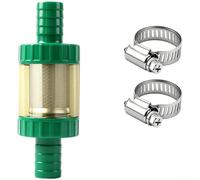Filtro de aceite de acero inoxidable 180 malla para lavadora a alta presión para bomba, colador de entrada de agua de 19 mm con abrazaderas, prefiltro transparente para aceite hidráulico diésel