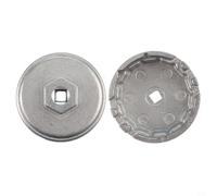 Filtro de aceite de aluminio compatible para Scion Cap Herramienta de extracción de carcasa para Ct200h para - 14 flautas con llave para Camry para Prius Xd
