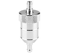 Filtro de aceite de motocicleta Kuuleyn, limpiador de filtro de gasolina de filtro de gasolina de motocicleta de aluminio universal de 8 mm(Silver)