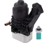 Filtro de aceite de motor base con sensores, compatible con 2012 - 2020 A3 Q2 Q3 Beetle CC 2.0 TDI Golf 7 1.6 TDI Leon 5F, repuesto para 3N115389A 03N115389B 03N117021