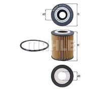 Filtro De Aceite De Motor De Reemplazo GENUINO MAHLE Insertar OX 1237D OX1237D