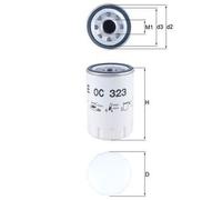 Filtro De Aceite De Tornillo 76,3mm MAHLE Para JAGUAR XK 8 Convertible (X100)