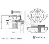 Filtro de aceite del embrague Haldex ADBP210105 BLUE PRINT para VOLVO XC90 I V50