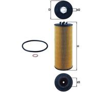 Filtro de Aceite Elementos Filtro MAHLE para Audi A6 C5 Avant (4B5)