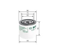 Filtro de aceite Filtro enroscable 0 451 103 260 BOSCH para VOLVO OPEL