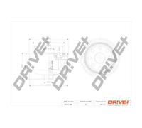 Filtro de aceite Filtro enroscable DP1110.11.0286 Drve+ para VW