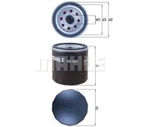 MAHLE Filtro de aceite motor Filtro enroscable OC 1051