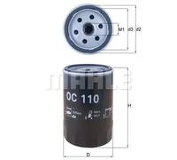 Filtro de aceite Filtro enroscable OC 110 KNECHT para MERCEDES-BENZ 190 CLASE S
