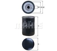 Filtro de aceite Filtro enroscable OC 114 KNECHT para RENAULT OPEL CHEVROLET