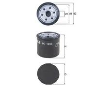 Filtro de aceite Filtro enroscable OC 1253 MAHLE para CHEVROLET OPEL DAEWOO