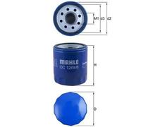 MAHLE ORIGINAL Filtro de aceite motor Filtro enroscable OC 1268/8