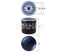 Filtro de aceite Filtro enroscable OC 236 KNECHT para FORD NISSAN AUSTIN TOYOTA