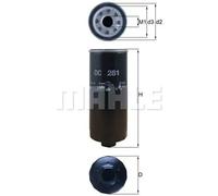 Filtro de aceite Filtro enroscable OC 281 KNECHT para AUDI V8 A6 C4 A6 C4 Avant