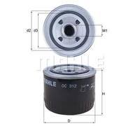 Mahle Filter OC312 Filtro De Aceite