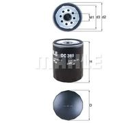 Knecht OC 369 filtro de aceite