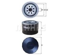 Filtro de aceite Filtro enroscable OC 384 KNECHT para FORD RENAULT PININFARINA