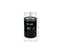 Filtro de aceite Filtro enroscable OC 460 MAHLE para VW FORD USA JAGUAR