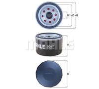 Filtro de aceite Filtro enroscable OC 467 KNECHT para RENAULT DACIA NISSAN OPEL